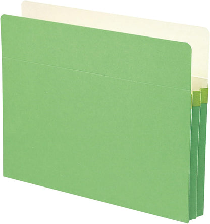 Smead File Pocket, Straight-Cut Tab, 1-3/4" Expansion, Letter Size, Redrope, 25 per Box (73214)