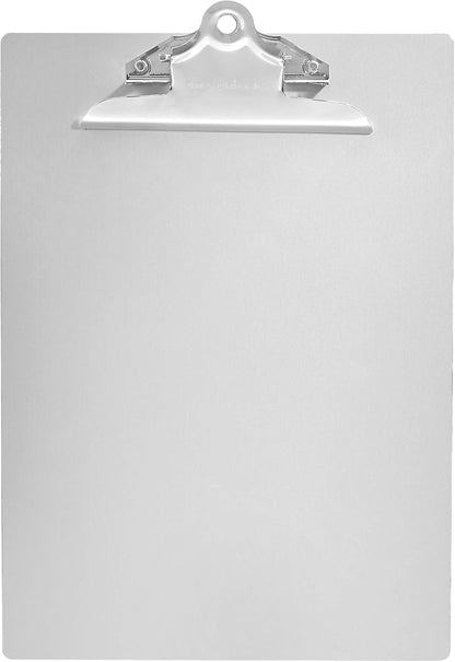 Amazon Basics Aluminum Clipboard, Letter Size, Office Supplies, 2-Pack, Silver