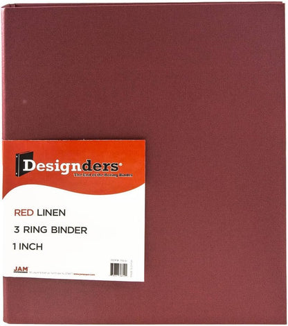 JAM PAPER Plastic 0.75 inch Binder - Clear 3 Ring Binder - Sold Individually