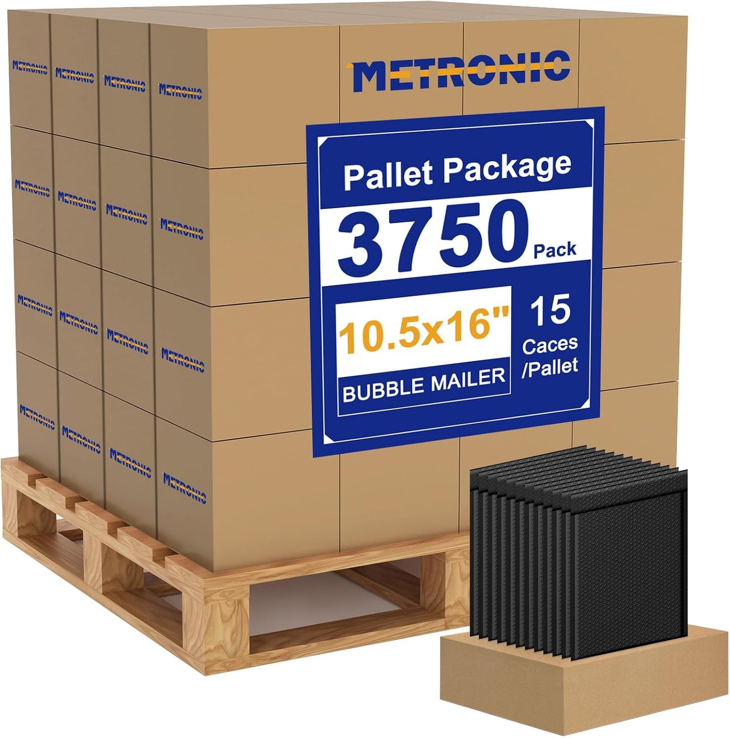 Metronic Bubble Mailers 8.5x12" 40 Pack Black Padded Envelopes Usable Size 8.5 x 11" Strong Adhesion Bubble Envelopes Medium Mailing Envelopes Bubble Padded for Small Business Shipping Books Clothes