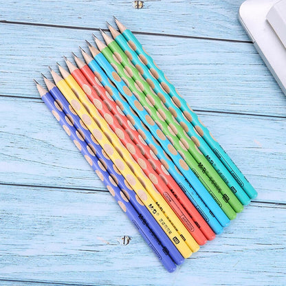 M&G 30pcs Triangular Pencils, 2B Pencils with Grip Correction, Wooden Graphite Pencils, Pre-Sharpened Break-Resistant, Suitable for Writing, Drawing, and Sketching