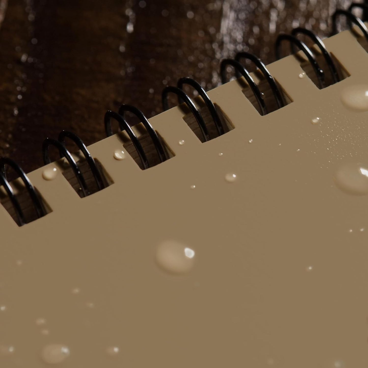 Rite in the Rain Weatherproof Top Spiral Notebook, 3" x 5", Black Cover, Universal Pattern, 3 Pack (No. 735-3X)