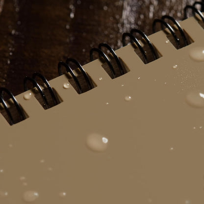 Rite in the Rain Weatherproof Top Spiral Notebook, 3" x 5", Black Cover, Universal Pattern, 3 Pack (No. 735-3X)