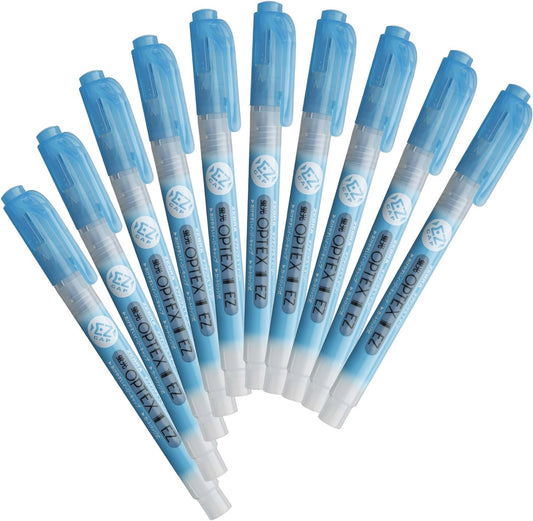 Zebra B-WKS11-E Optex 1 Highlighter, EZ, Brown, 10 Pieces