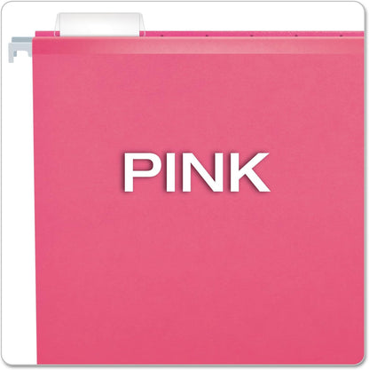 Pendaflex Reinforced Hanging File Folders, Letter Size, Bright Green, 1/5 Cut, 25/BX (4152 1/5 BGR)