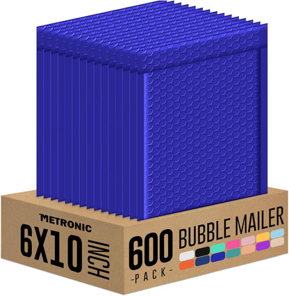 Metronic Bubble Mailers 6x10 Inch 100 Pack Black Usable Size 6x9" Opaque Padded Envelopes Waterproof Bubble Envelopes Cushioning Mailer for Small Business Mailing Makeup Jewelry Gifts