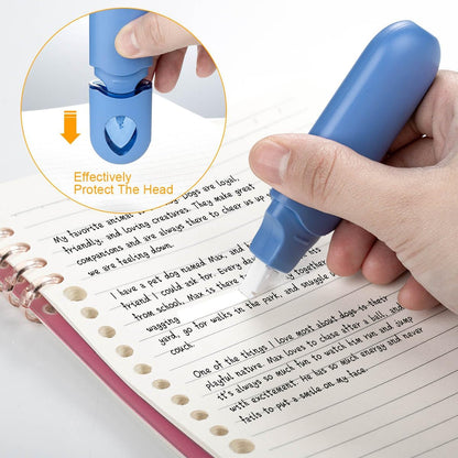 Correction Tape, 6Pcs Easy to Use Applicators for Instant Corrections, Correction Tape Dispenser for Office Aesthetic School Supplies(Red)