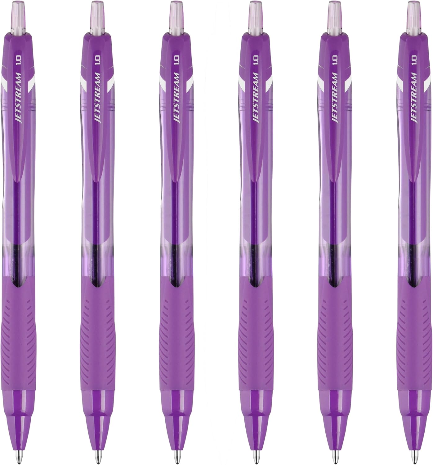 Uni-Ball Jetstream Elements Ballpoint Pen, Medium Point (1.0mm), Blue Ink, 6 Pens
