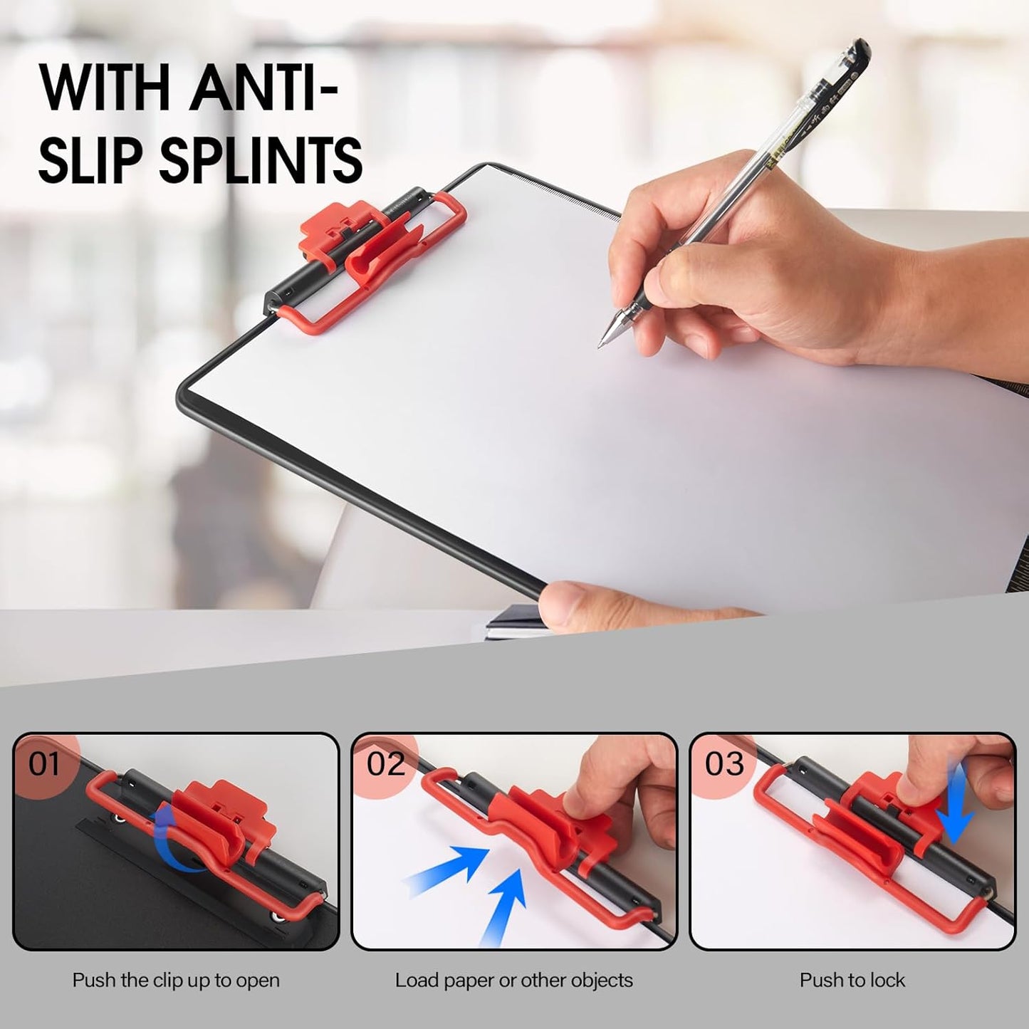 Clipboards with Pen Holder A3 Size 11 x 17 Inch Aluminum Protection Edge Clip Board for Classrooms, Offices, School, Doctor, Coaches [Upgraded Clip] (1 Pack)