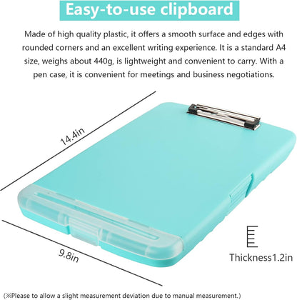 SFLHHDM Purple Clipboard, Clip Boards 8.5x11, Teacher Clipboards with Storage, Plastic Clipboard with Pen Holder, Clipboards Storage for Women Teachers Work, School & Office Supplies