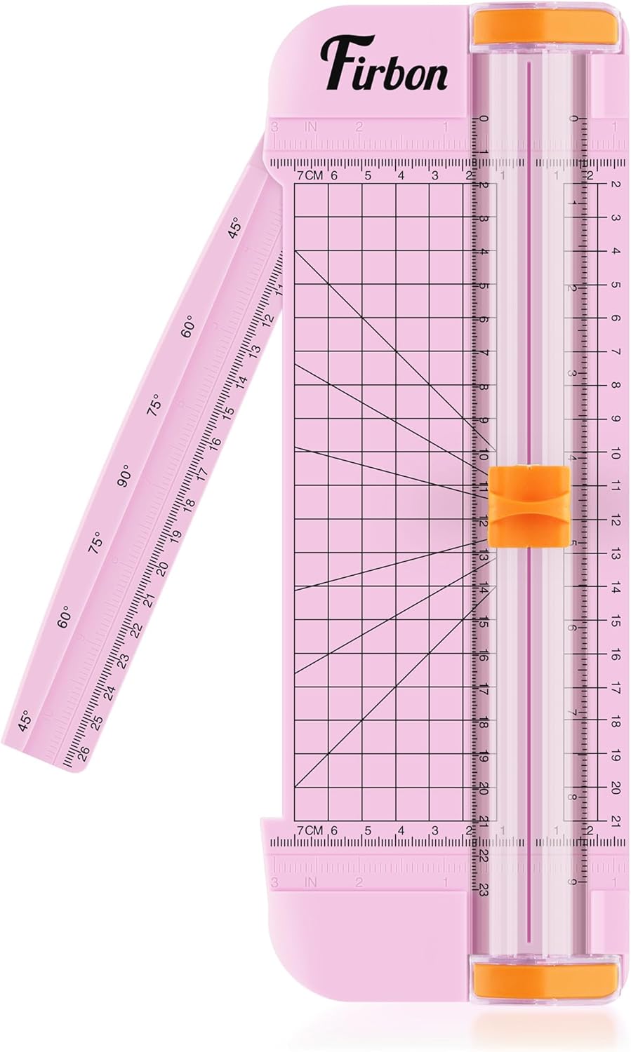 Firbon Morandi A5 Paper Cutter, Straight Small Paper Trimmer with Side Ruler for Scrapbooking Craft, Paper, Coupon, Label, Cardstock