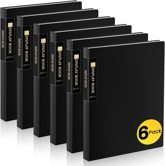 Sooez Binder with Plastic Sleeves 18-Pocket, Displays 36 Pages, 8.5x11 Presentation Folders with Clear Sheet Protectors, Art Portfolio Binder for Certificate & Office Project, Document Organizer