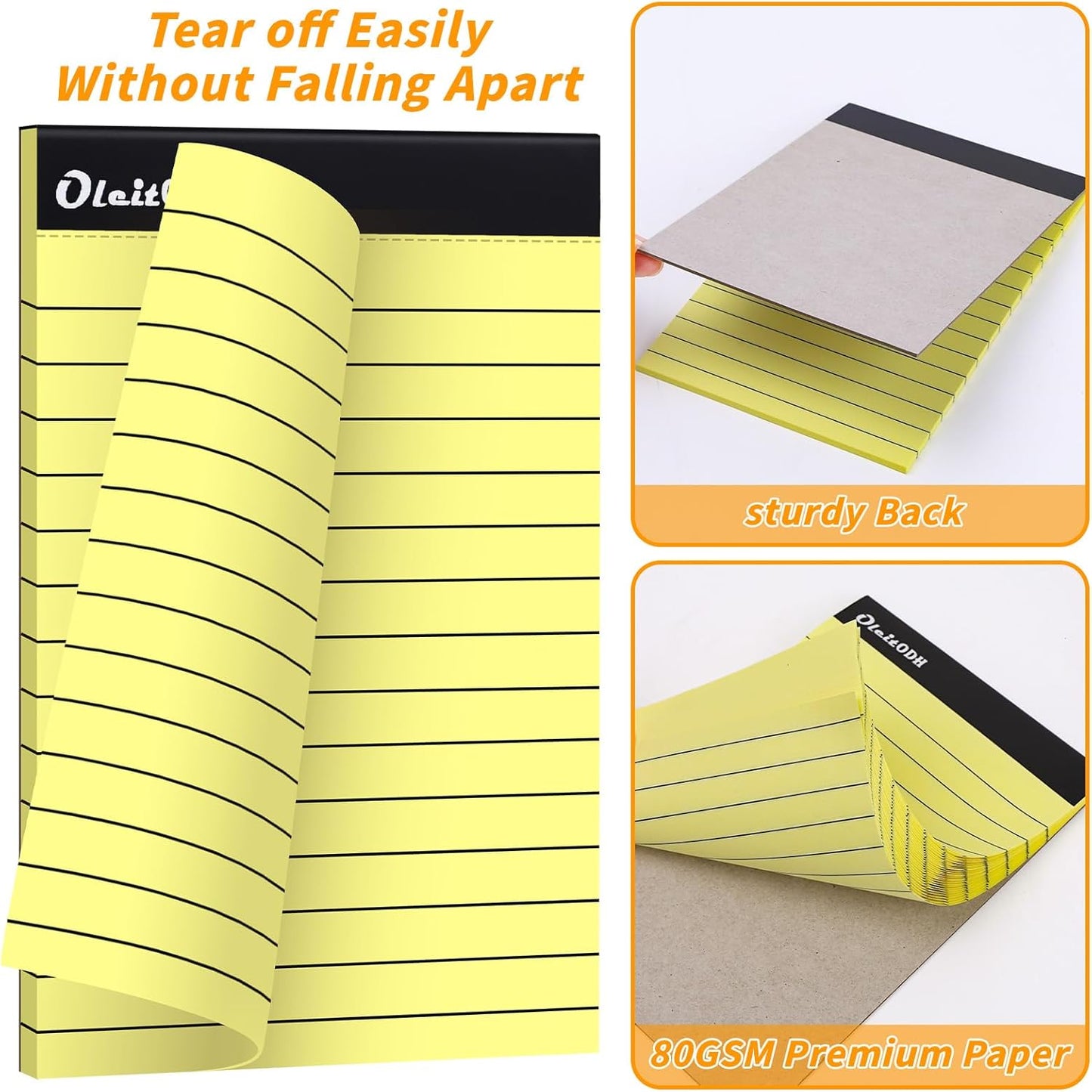 Note Pads 4x6, 36 Pack Small NotePads, Server Pads, Scratch Pads 4x6, Memo Pads White Paper, 50 Sheets per Blank Note Pads 4 x 6, Mini Writing Pads Pocket Notepads for Office School Home Supplies
