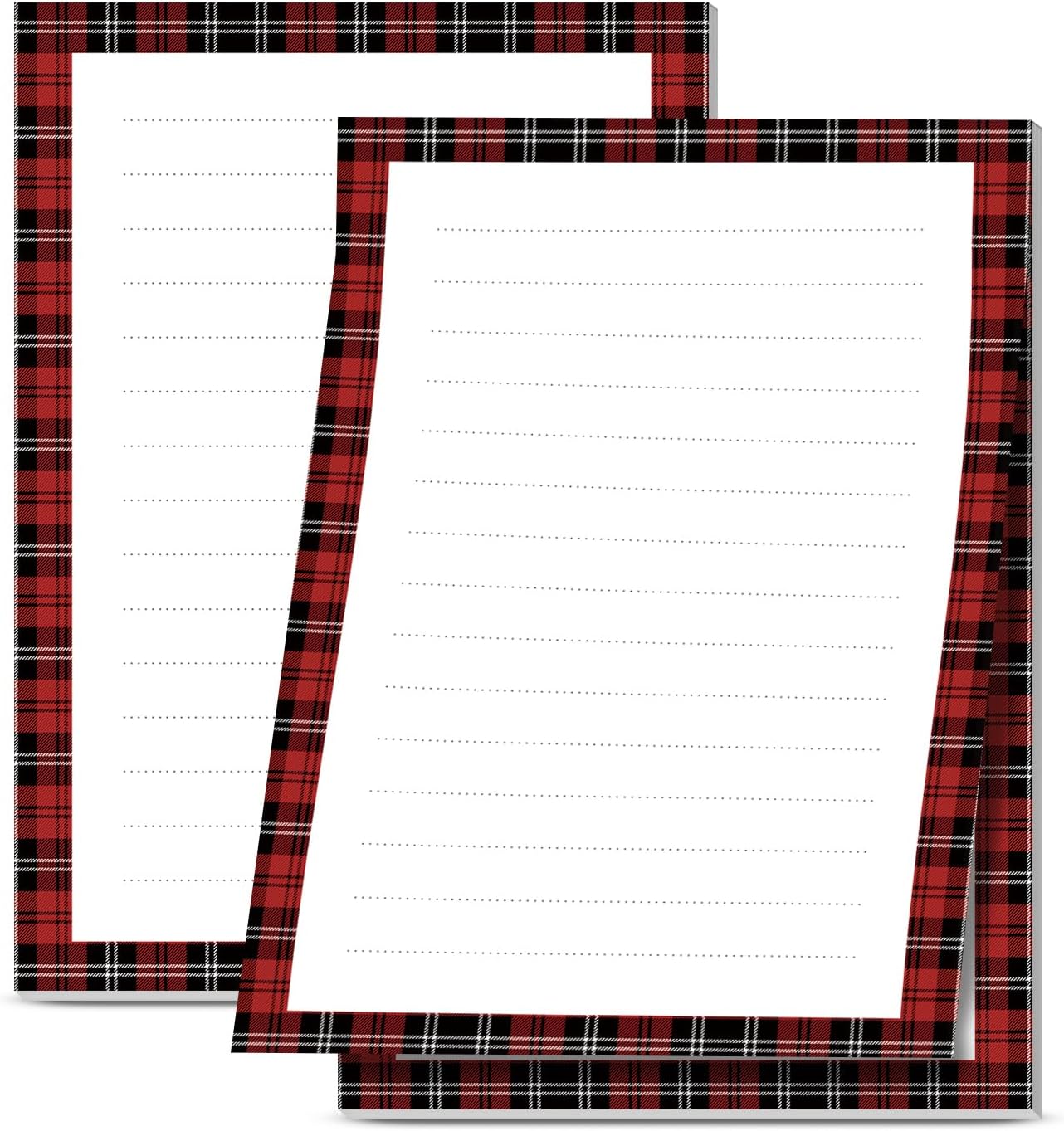 2 Pack Sticky Notes 4x6 in, Funny Large Notepads with Lines, Cute Self-Stick Memo Note Pads for Office, Home, Meeting Luxury Boho Flowers