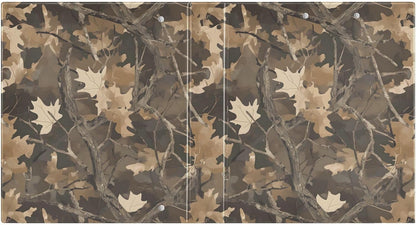 ALAZA Brown Forest Camo Camouflage 3 Ring Binder 1.5 Inch Three Ring Office Binders w/clipboard & 3 Pockets, Hold 200 Sheets, 1 pc