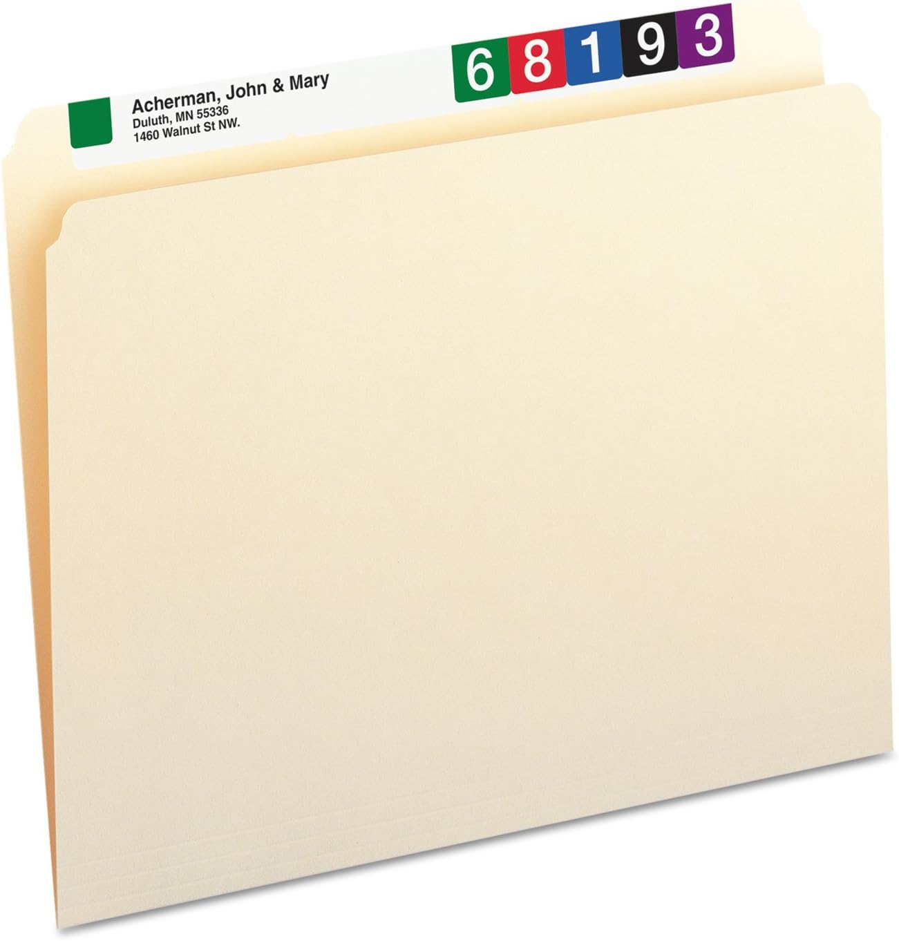 Smead File Folder, 1/3-Cut Tab, Assorted Positions, Letter Size, Manila, 24 per Pack (11928)