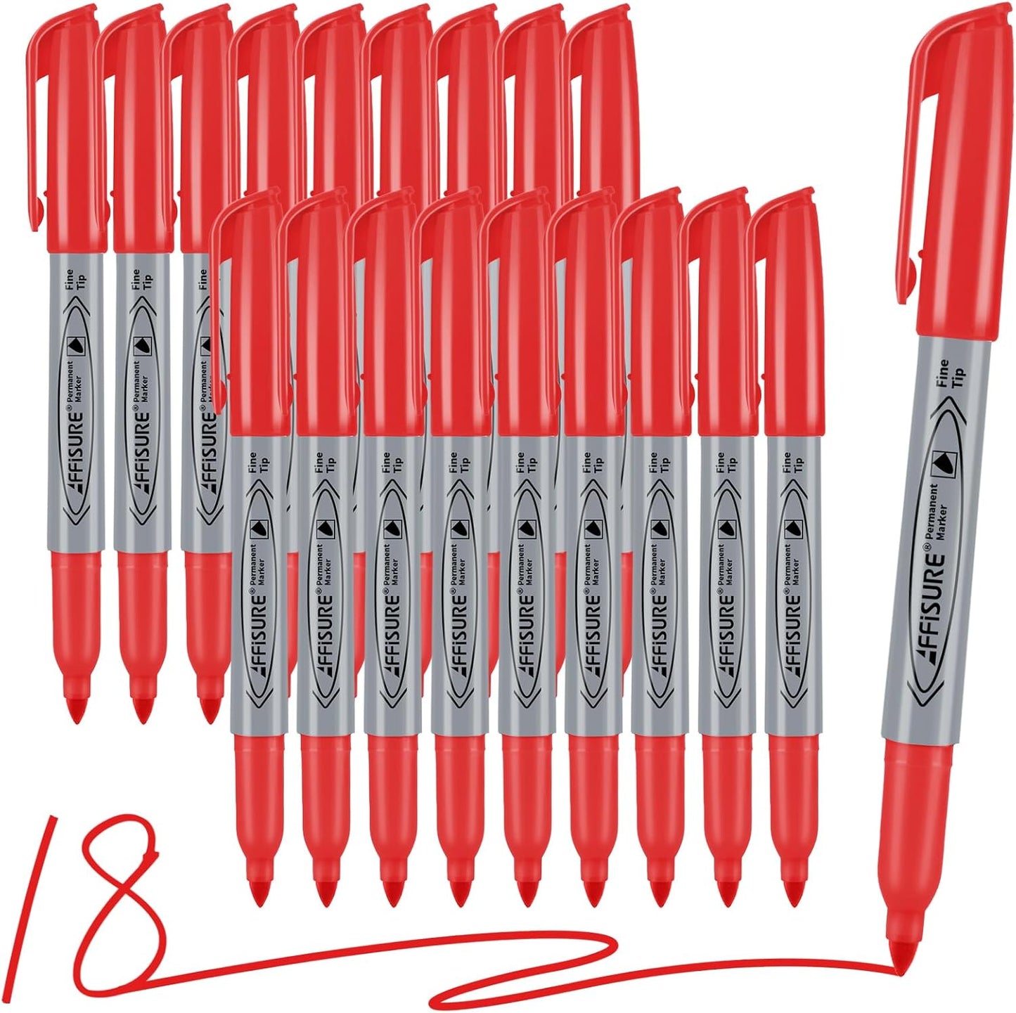 Permanent Markers, Ultra Fine Point, Black, 40 Count, 0.4mm, Fine tip permanent marker set, quick dry, waterproof, fading resists, durable, marks on paper, glass, ceramic, plastic, wood, rock, metal