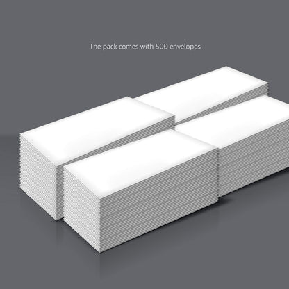 Amazon Basics #10 Security-Tinted Self-Seal Business Envelopes with Left Window for Invoices and Documents, White, 500-Pack