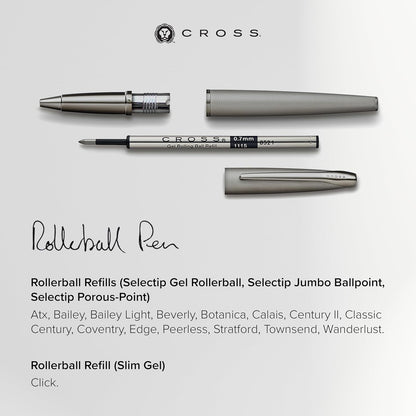 Cross Selectip Jumbo Ballpoint Pen Refill - Black - Medium - Ballpoint Pen Refill for Consistent Ink Flow - Effortless Writing - Quick-Drying Formula - Smooth Laydown - Precision Ink Output