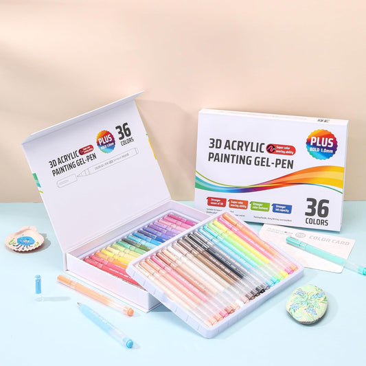 Ddaowanx Colored Acrylic Gel Pens,1mm Medium Point, Acrylic Paint Pens Set for Drawing, Coloring, Note Taking, DIY and Art Crafts Supplies (216 Colors)