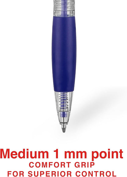 STAPLES Retractable Ballpoint Pens, Medium Point 1.0mm, Black Ink, 12 Pack – Comfortable, Smooth‑Writing Pens for Everyday Office Use