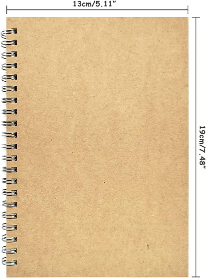 Ykimok 3 Pack College Ruled Notebook, Soft Yellow Cover Spiral Notebook, Memo Notepad Sketchbook, Students Office Business Diary Spiral Book Journal,100 Pages, 50 Sheets, 7.48 x 5.11 Inch