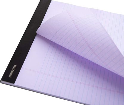 Mintra Office Colorful Legal Pads - Includes 2 Blue, 2 Pink, and, 2 Green Writing Pads, Micro Perforated Lined Sheets, Ideal for Professional & Personal Use, 5"x8" Narrow Ruled, 6 pack Basic Pastel