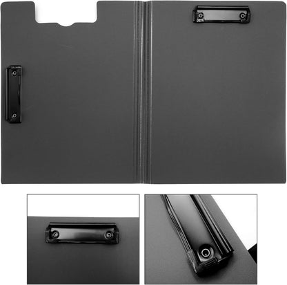 souG 2 PCS Clipboard Foldable,360°Cover Folder Clipboard Plastic Clipboards with Double Low Profile Clip,File Folder Storag Clipboards for A3 A4 Paper, Clip Boards for Office School Supplies(Pink)