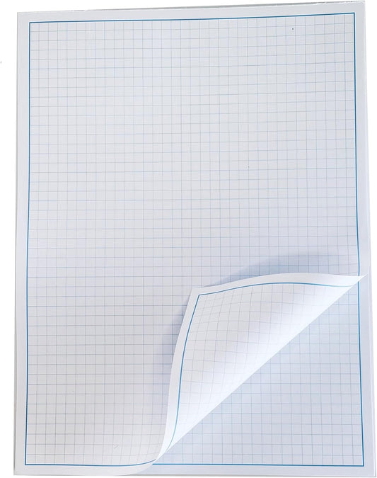 Reskid Blueprint and Graph Paper Pad - 50 Sheets Per Pad - 70lb Text - For Drawing, Designing, and More - Perfect Tool for Young Artists, Budding Designers, and Classroom Use (1, 12x18)
