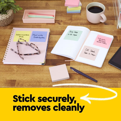 Post-it Notes, 3 in x 3 in, 18 Sticky Notes Pads, 100 Sheets per Pad, The Iconic Canary Yellow Note, School Supplies and Oﬃce Products