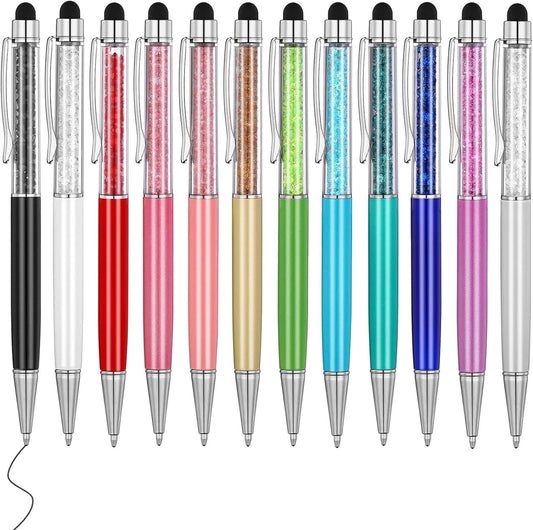MengRan 2.75'' Mini D1 Ballpoint Ink Pen Refills for Twist Pens, Compatible with Swarovski Pen Refills (Blue Ink,Pack of 10)