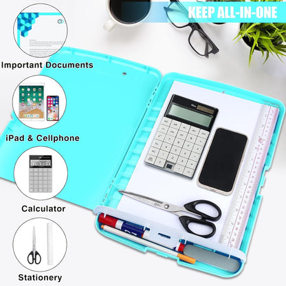 Red Plastic Clipboard with Storage,TFDLCG zm High Capacity Clip Boards 8.5x11,A4 Binder Nursing Clipboard Folder Heavy Duty for Women Teachers Work,School Office