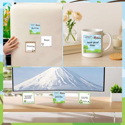 Inspirational Sticky Notes Gifts - 9 Pack Funny Positive Quotes Notepads 3x3 Inches, Fun Motivational Self-Adhesive Memo Pads Office Study Supplies for Friends Coworkers (450 Sheets)