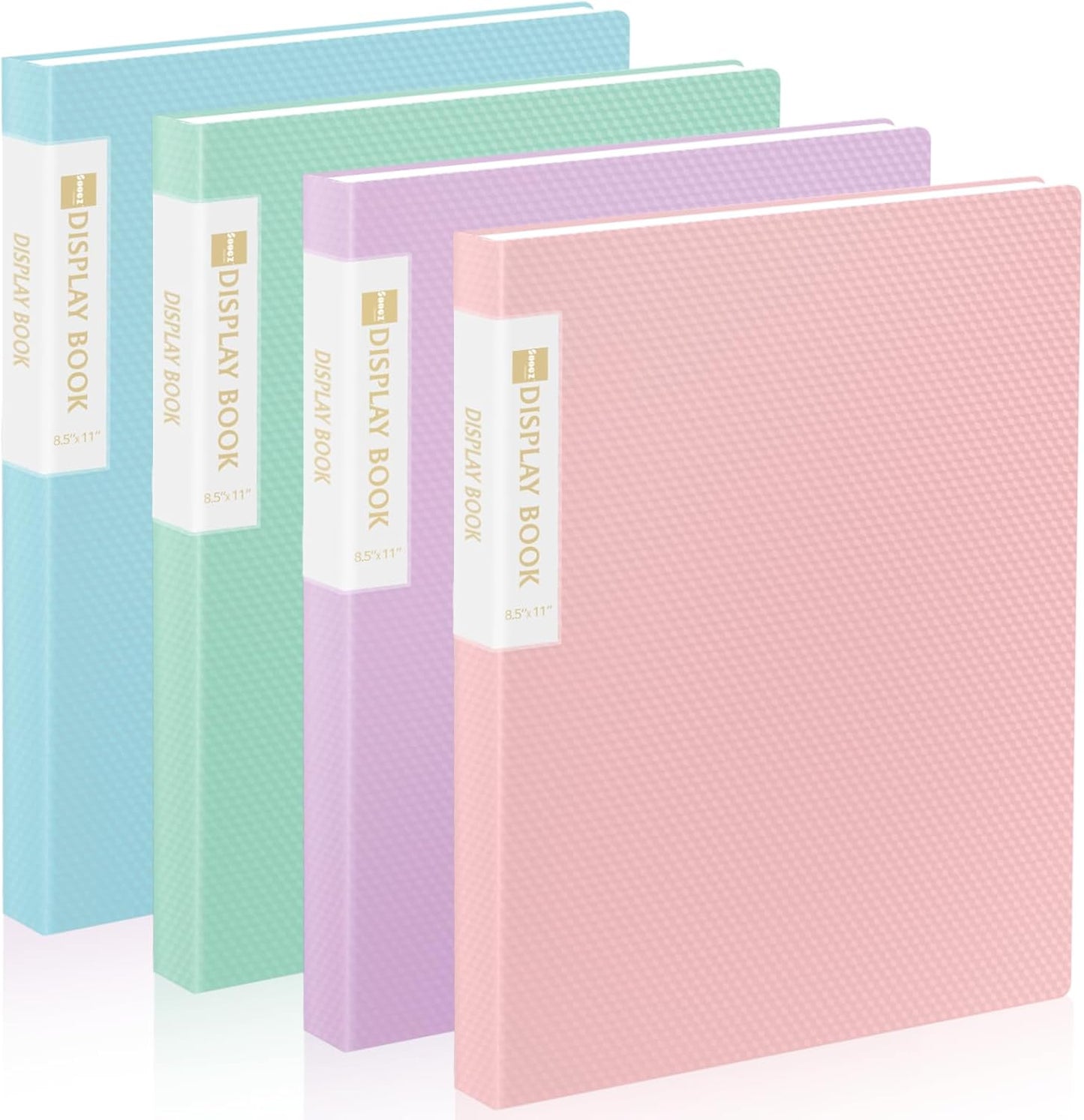 Sooez Binder with Plastic Sleeves 18-Pocket, Displays 36 Pages, 8.5x11 Presentation Folders with Clear Sheet Protectors, Art Portfolio Binder for Certificate & Office Project, Document Organizer