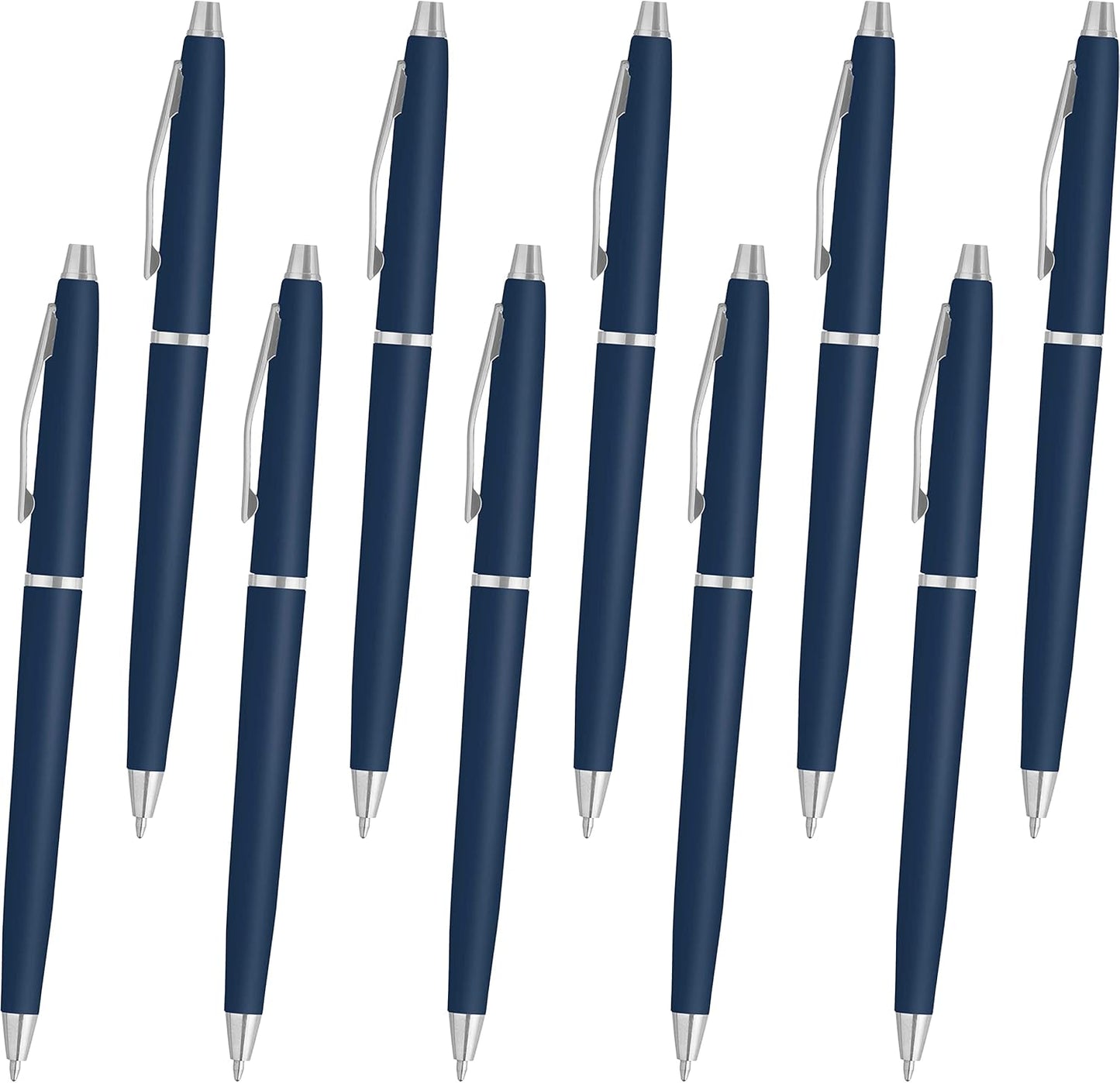 Personalized Langham Ballpoint Pens, Set of 10/50/100 by DISCOUNT PROMOS - Black Ink, Great for Office, Business, Tradeshows - Black