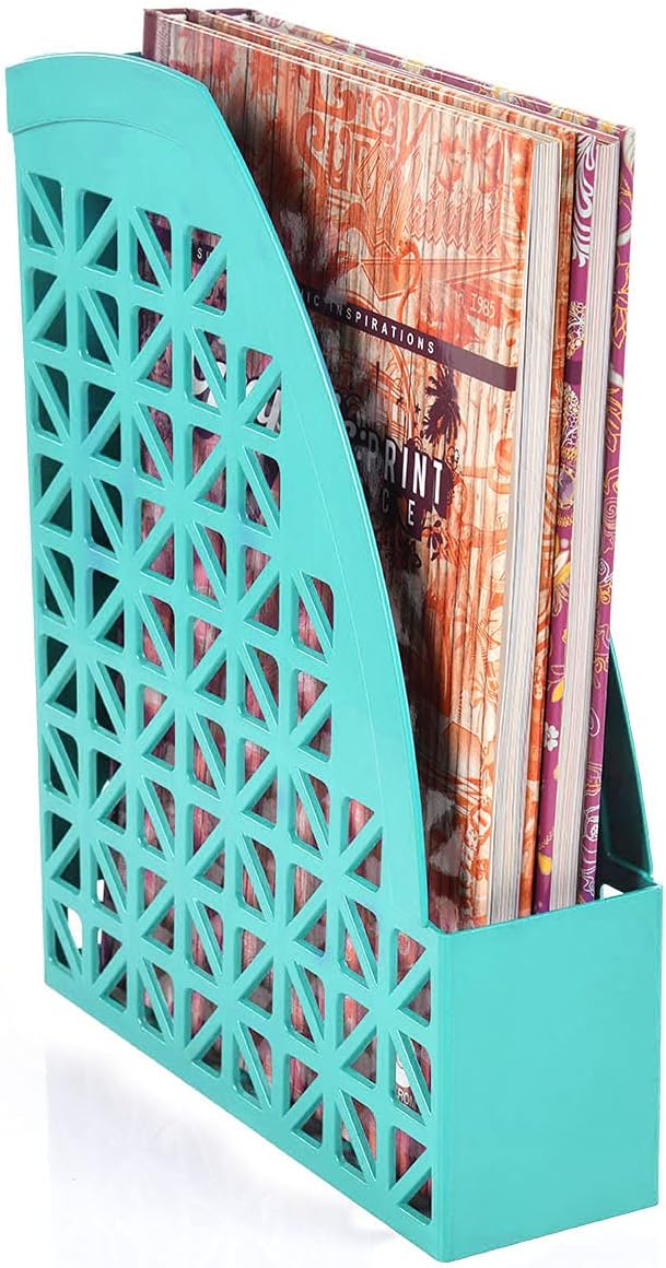 Mintra Office Plastic Desk Organizer 2pk Magazine File (Lavender)