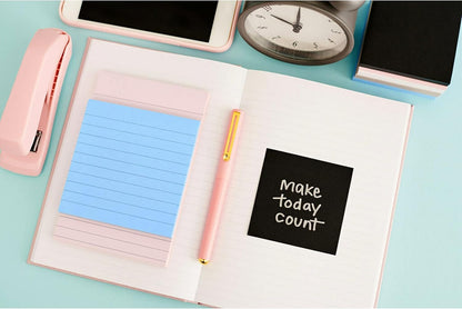 Post-it Super Sticky Notes, 5 Sticky Note Pads, 3 x 3 in., School Supplies, Office Products, for Vertical Surfaces, Monitors, Walls and Windows, First Snow White