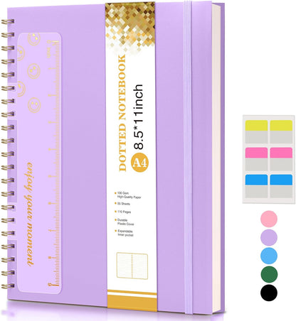 Spiral Notebook Journal 8.5” x 11”, A4 Large Pink Notebooks for Women Men, College Ruled Lined Journal, 100 GSM Paper, Plastic Hardcover Spiral Bound Journals for Work School Note Taking Business