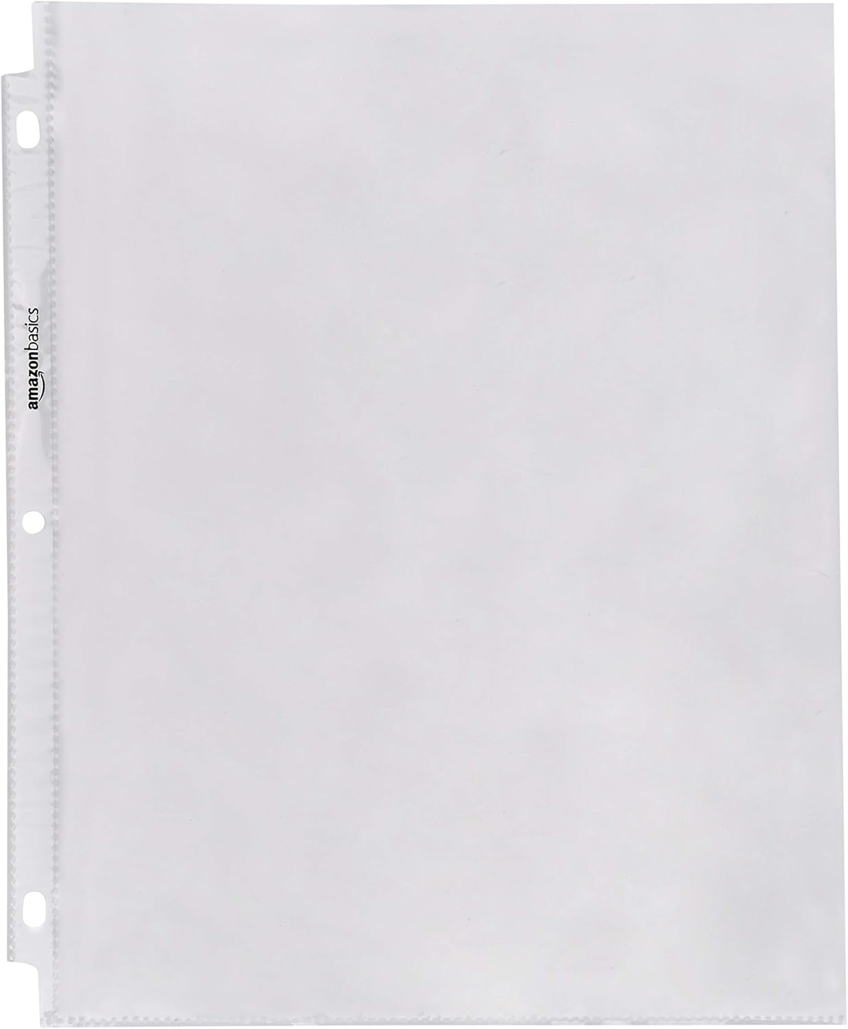 Amazon Basics Sheet Protectors for 3 Ring Binder, Heavyweight, Acid-Free, Clear Plastic Sleeves, Letter Size, 8.5 x 11 Inch, 100-Pack