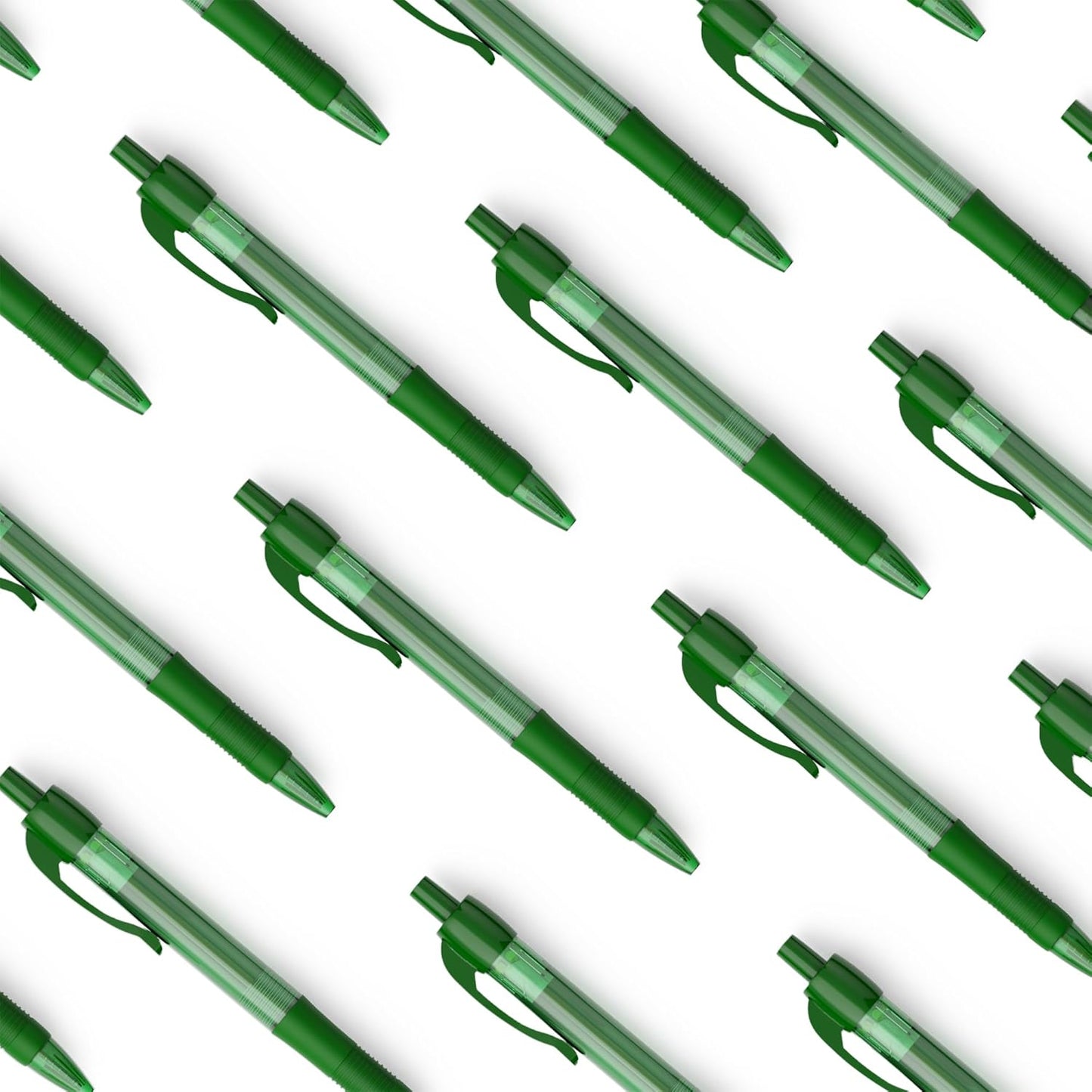deegtran Pens Bulk, 30 Pack No Bleed Black Ink Click Pens with Soft Grip, Wholesale Retractable Ballpoint Pens for Office School, Medium Point Smooth 1.0MM