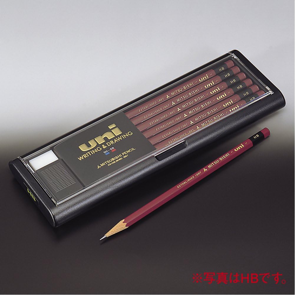 Uni Wooden Pencil - 2B - Box of 12 (U2B)