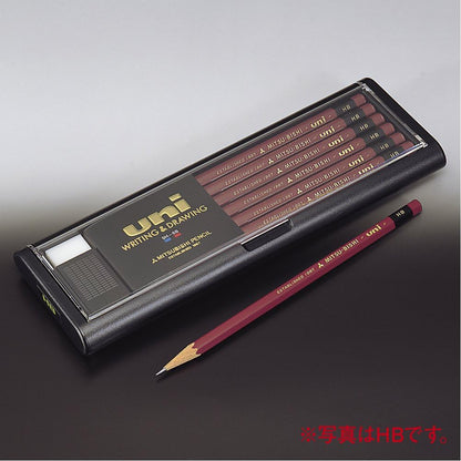 Uni Wooden Pencil - 2B - Box of 12 (U2B)