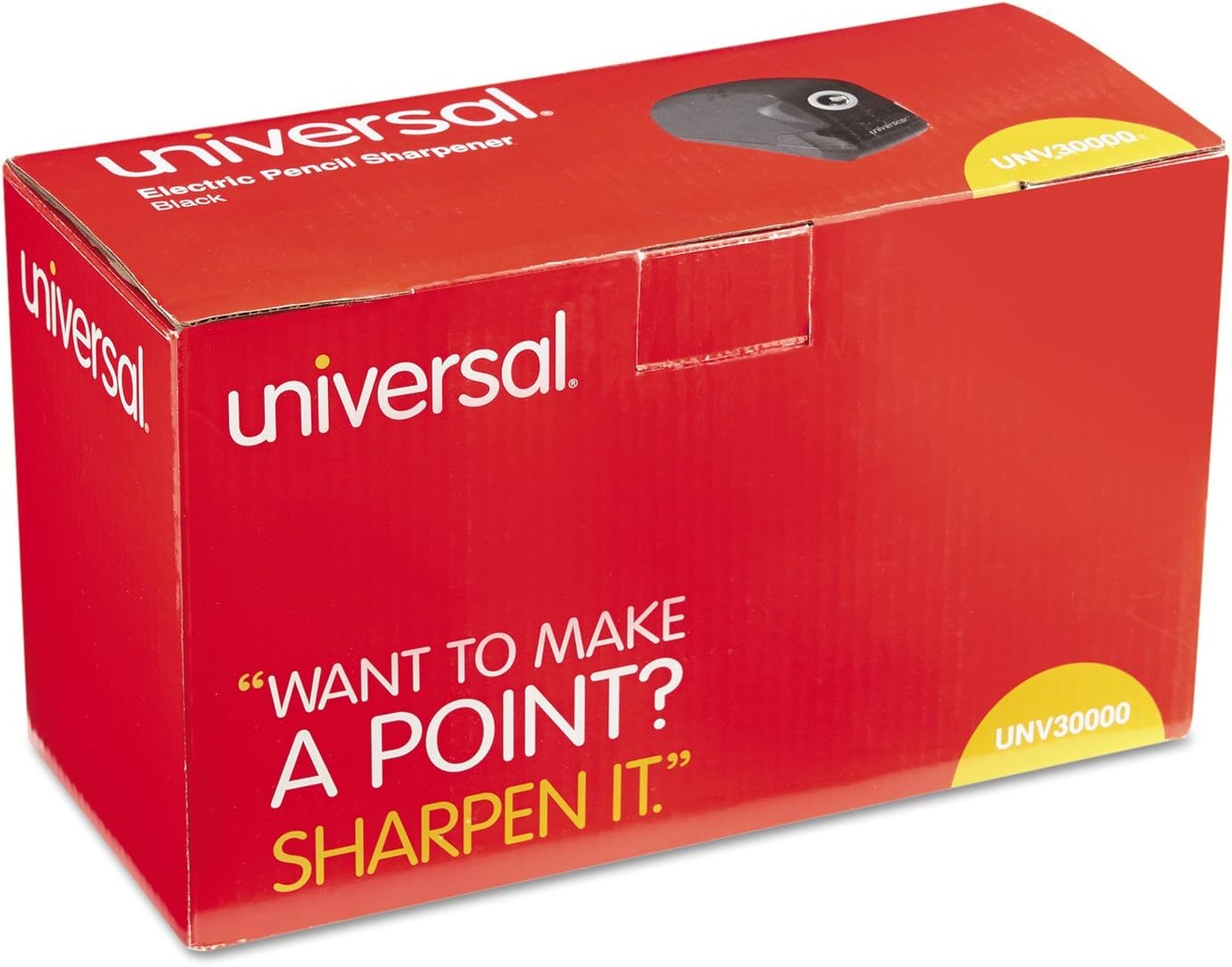 Universal Contemporary Design Electric Pencil Sharpener, Black (30000)