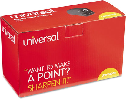 Universal Contemporary Design Electric Pencil Sharpener, Black (30000)