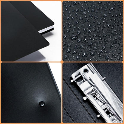 4 Pack A4 Double Strong Clips File Folder Report Cover, Punchless Binder, Clamp Binder Without Rings Office Project Folder,Documents File Folder, for Letter Size or A4 Size, 200 Sheet Capacity