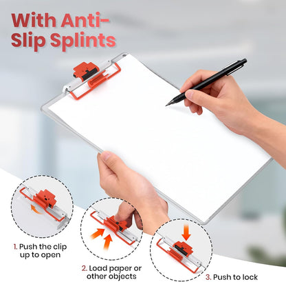 Clipboards with Pen Holder A3 Size 11 x 17 Inch Aluminum Protection Edge Clip Board for Classrooms, Offices, School, Doctor, Coaches [Upgraded Clip] (1 Pack)