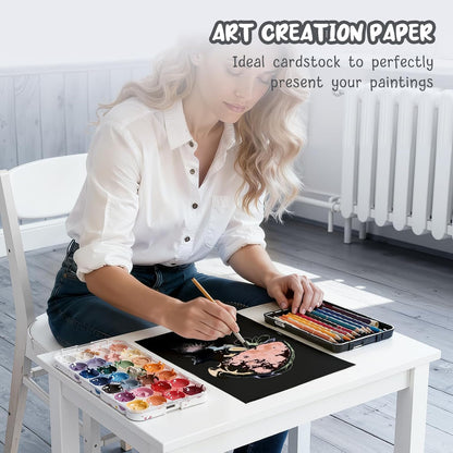 40 Sheets Cream Cardstock Paper 8.5 x 11, Ivory Cardstock Printer Paper 8.5x11, Off White Card Stock Paper 8.5 x 11, 200 GSM Construction Paper for DIY Cards, Greeting Cards, Wedding Invitations