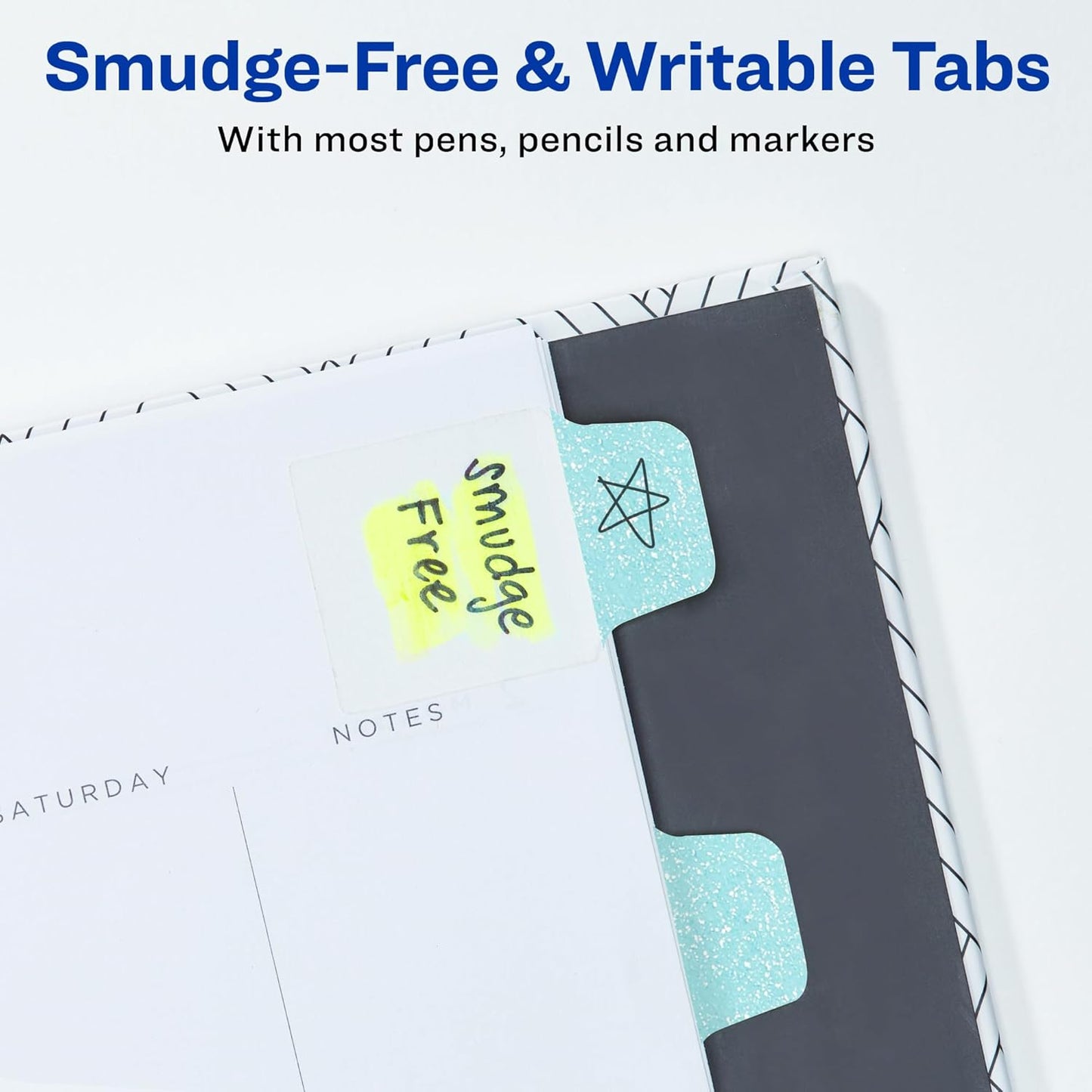 Avery Mini Ultra Tabs, 1" x 1.5", Pastel Sparkle Shimmer Designs, 32 Repositionable Page Tabs (74149)