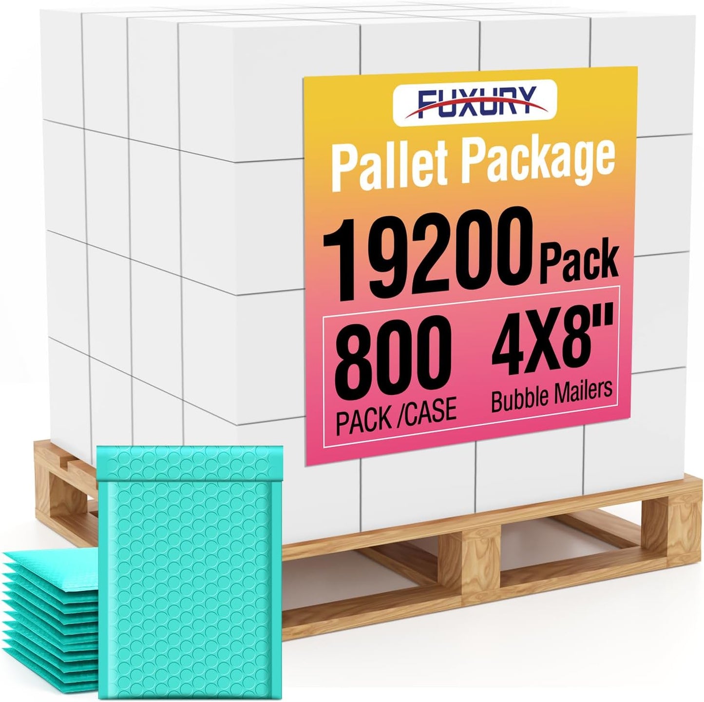 Fuxury Black Bubble Mailers 4x8" 100 Pack Waterproof Padded Envelopes Usable Size 4x7" Self Seal Bubble Envelopes Padded Mailers for Small Business, Envelope Mailers
