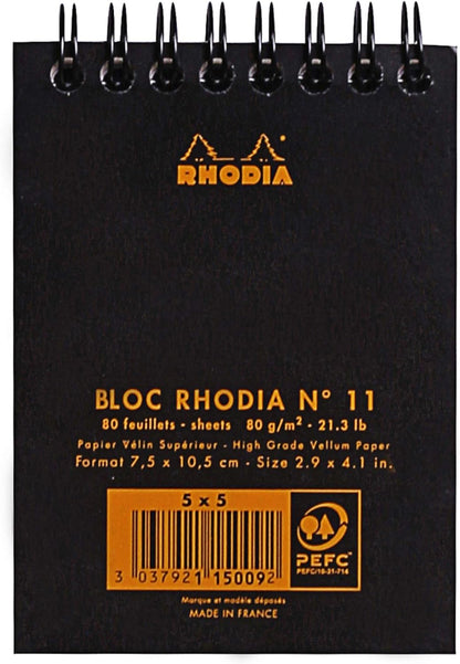 Rhodia Wirebound Pad 8.25x11.75, Lined, Orange